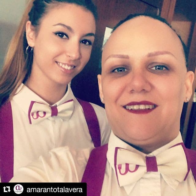 Y así de guapas lucen las chicas de @amarantotalavera - Pajaritas Personalizadas La Pajarraca