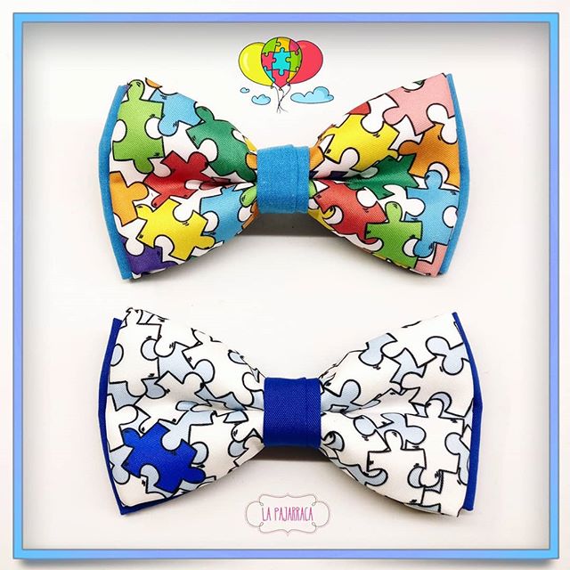 Con estas pajaritas nos sumamos a la celebración del DÍa Mundial de Concienciación sobre el Autismo. - Pajaritas Personalizadas La Pajarraca