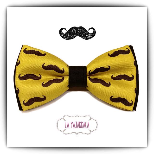 Sé tú mismo y serás único. Moustache - Pajaritas Personalizadas La Pajarraca