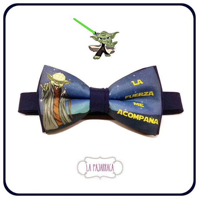 Star Wars - La fuerza me acompaña. - Pajaritas Personalizadas La Pajarraca