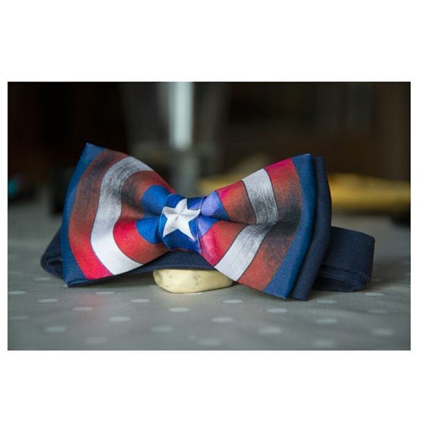 Capitán América - Los Vengadores - Pajaritas Personalizadas La Pajarraca